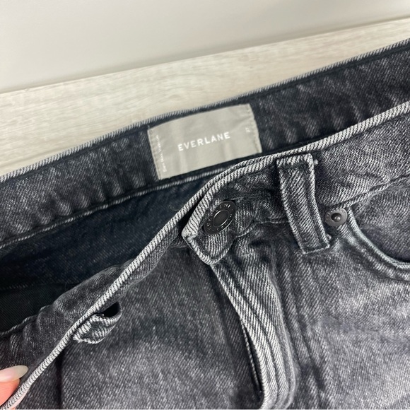 Everlane Washed Black Denim Skirt with Distressed Hem, 27 - Picture 3 of 11